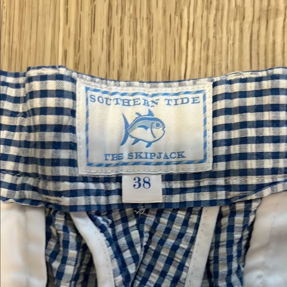 NWOT Southern Tide Size 38 Men's Blue Checkered Shorts